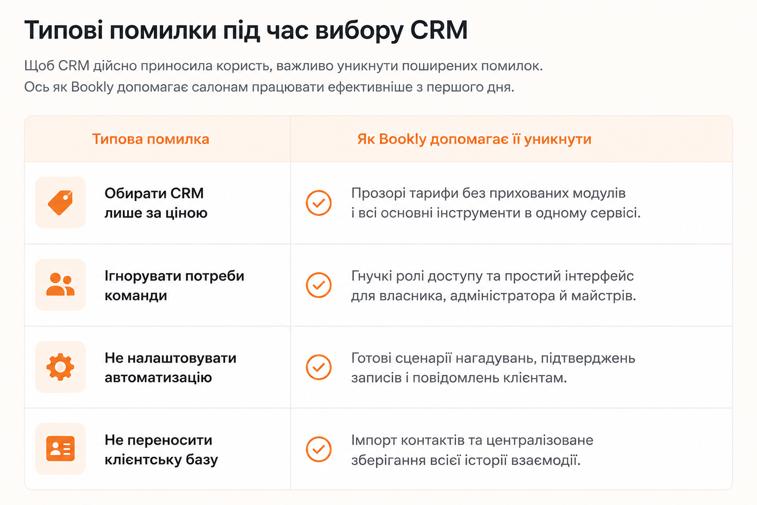 Типові помилки під час вибору CRM для салону краси